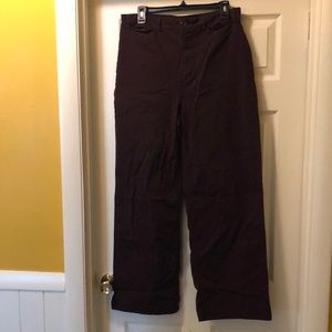 Women’s wide leg extra high rise stretch twill 12T